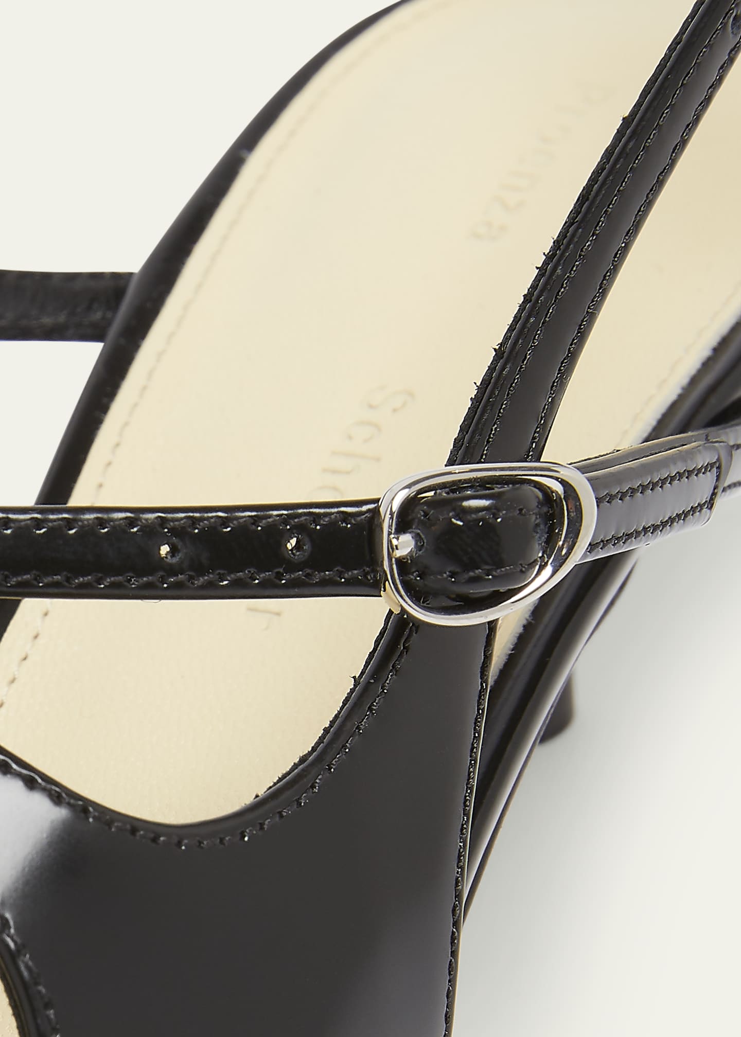 Proenza Schouler Slash Leather Crisscross Slingback Pumps Image 5 of 6