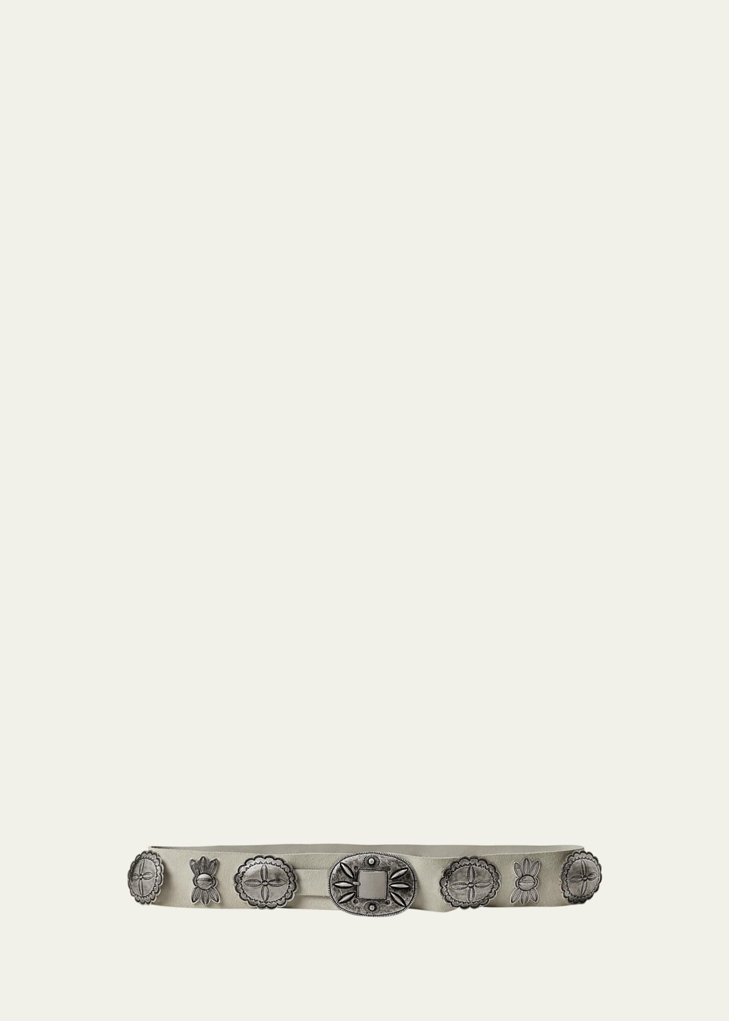 Ralph Lauren Collection Casted Concho Leather Belt