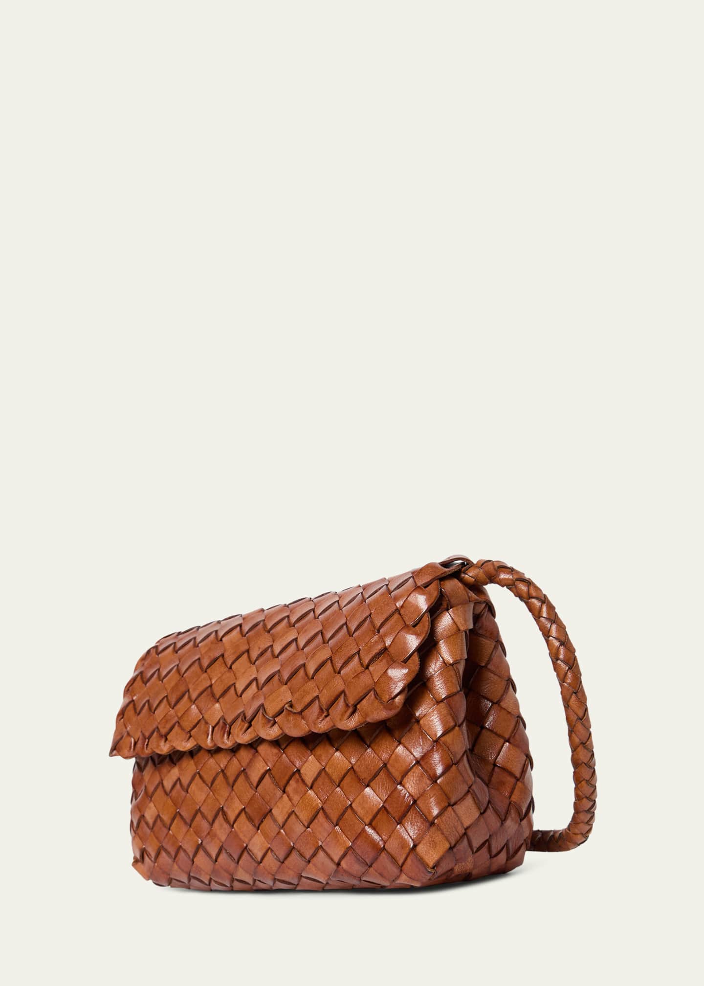 Loeffler Randall Mini Woven Buffalo Leather Crossbody Bag Image 4 of 4
