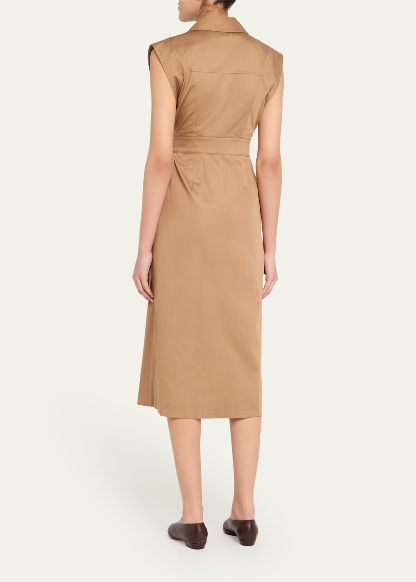 Toccin Silvia Safari Wrap Midi Dress Image 3 of 5