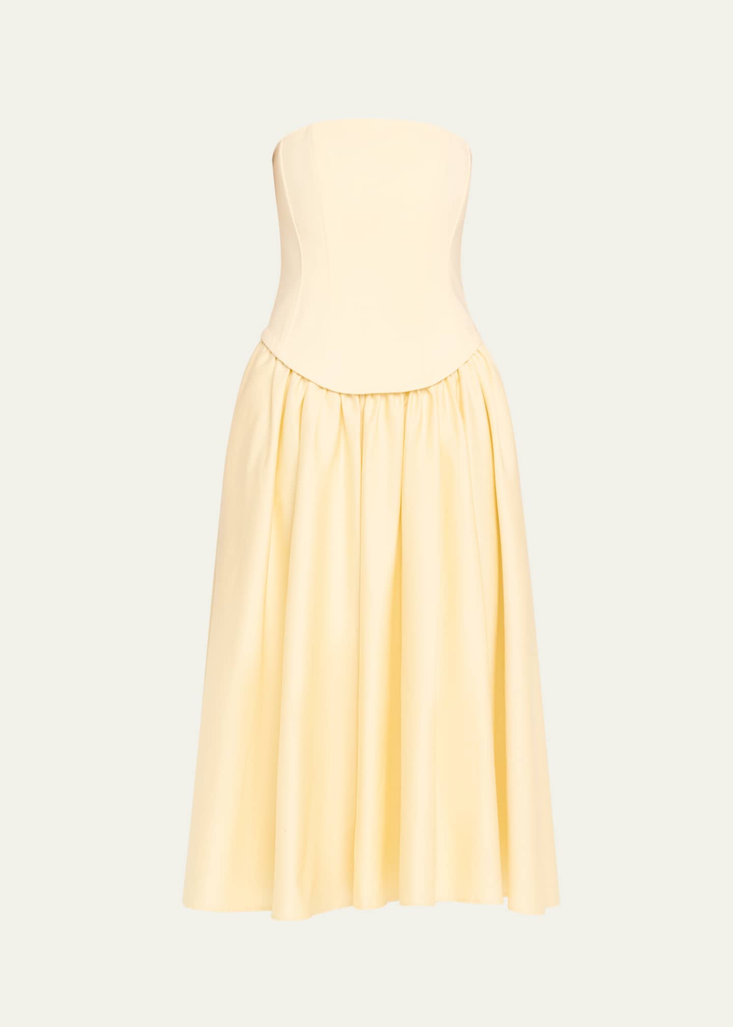 Toccin Melody Corset Combo Midi Dress Image 1 of 5