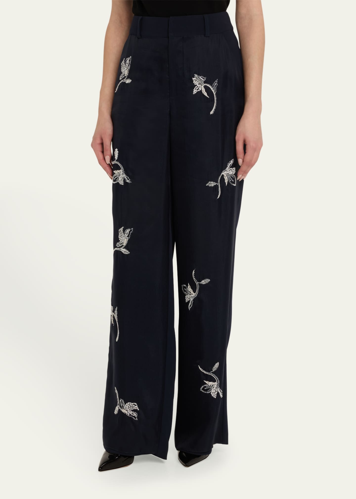 Cinq a Sept Zinon Falling Lillies Pants Image 4 of 5