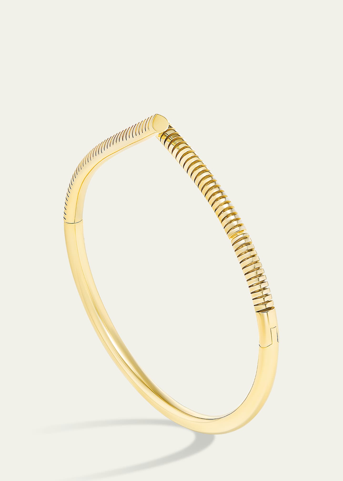 TABAYER 18K Yellow Gold Oera Bracelet, Ribbed Version Image 3 of 3