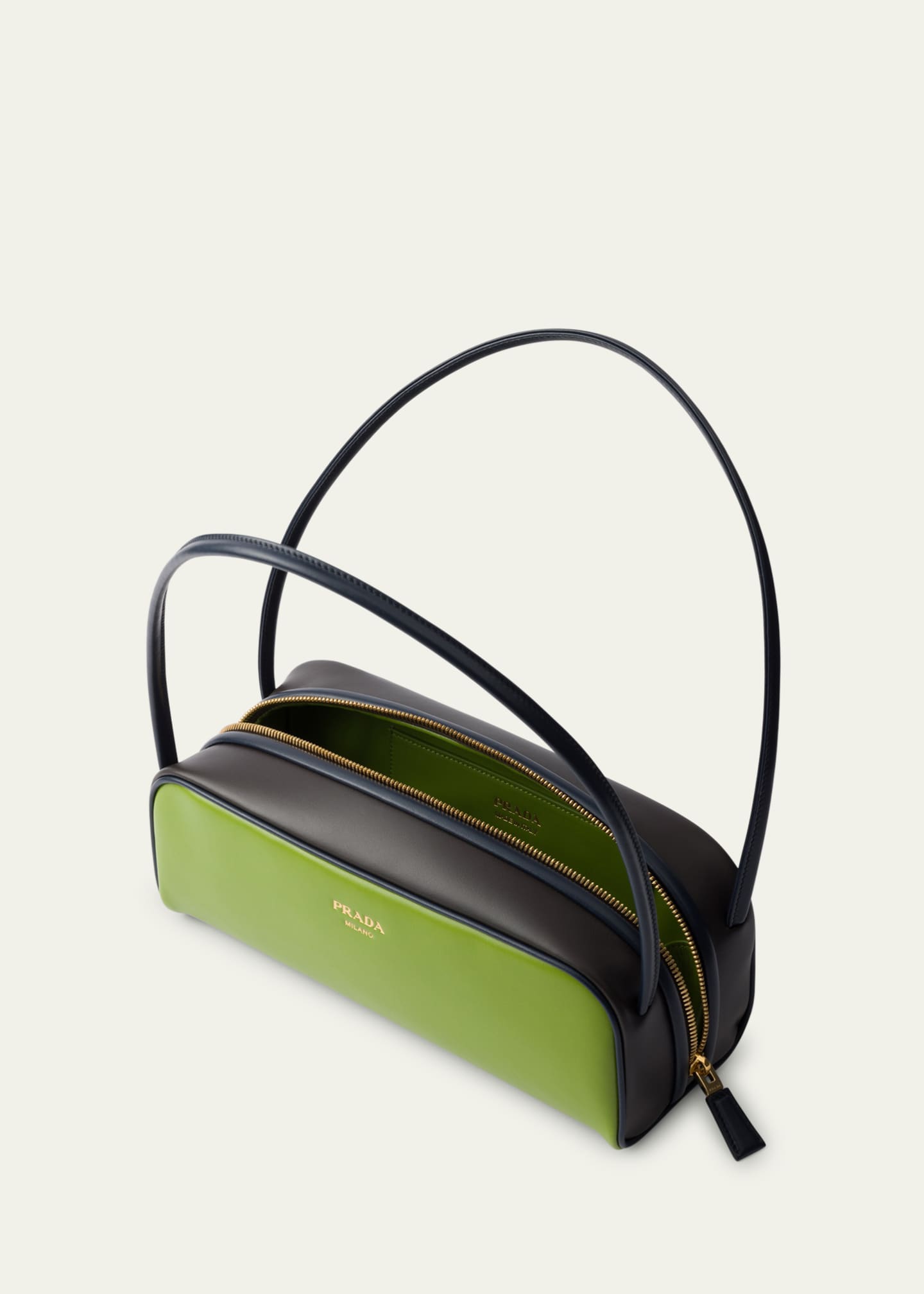 Prada Swing Bicolor Leather Shoulder Bag Image 3 of 3
