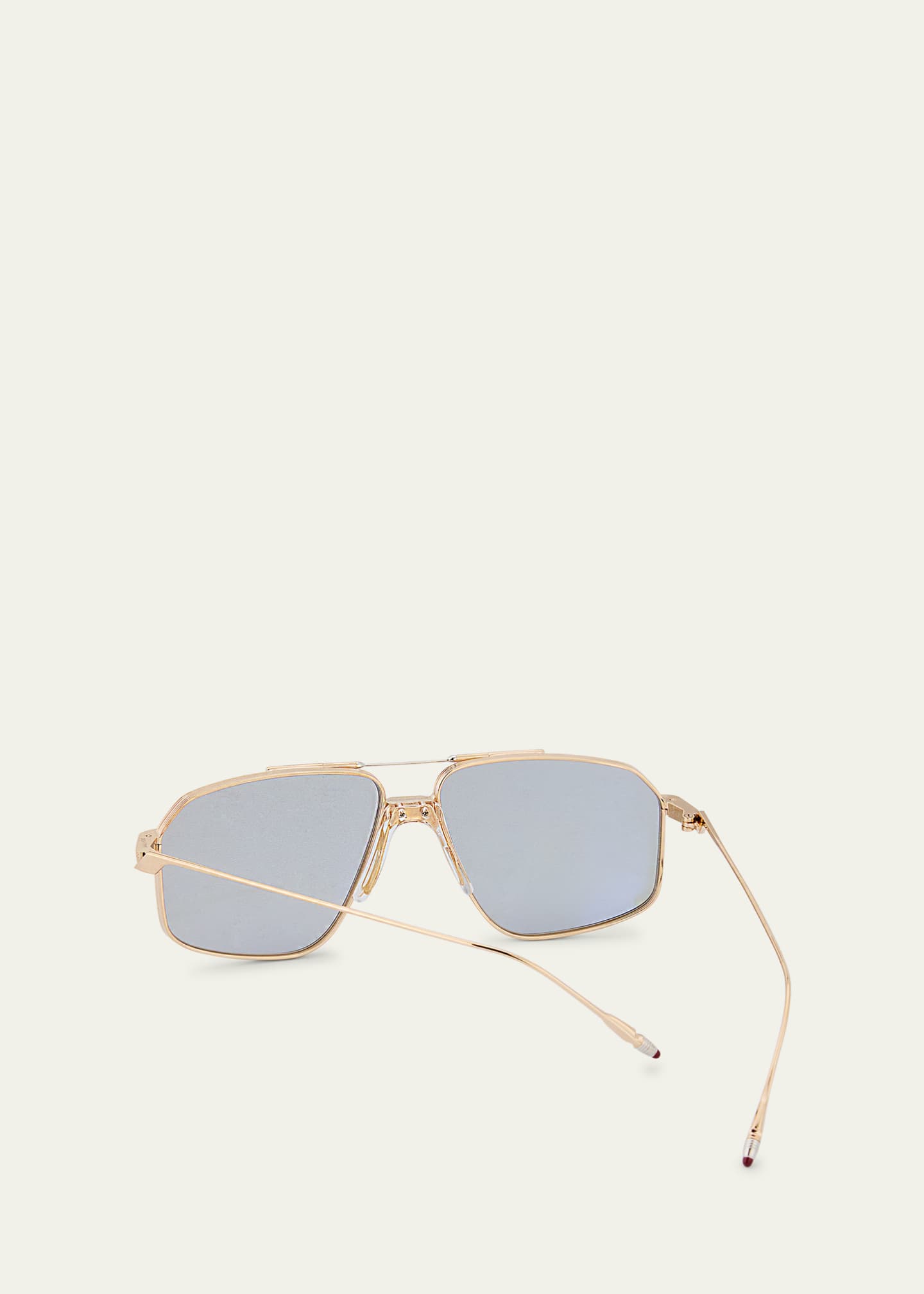 Jacques Marie Mage Jagger Aviator Metal Sunglasses Image 2 of 5
