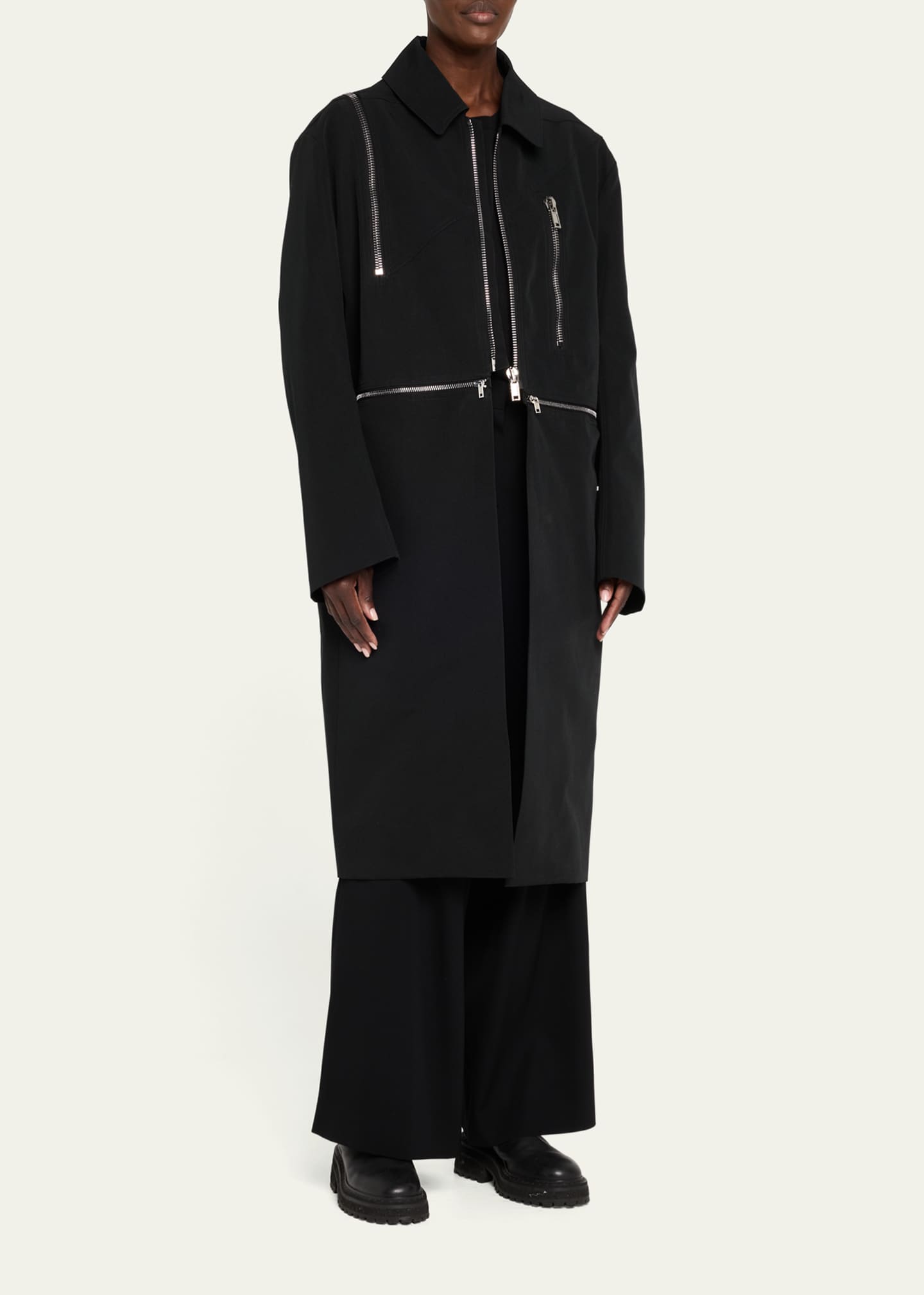 Rick Owens Headon Jumbo Convertible Zip Jacket Image 4 of 5