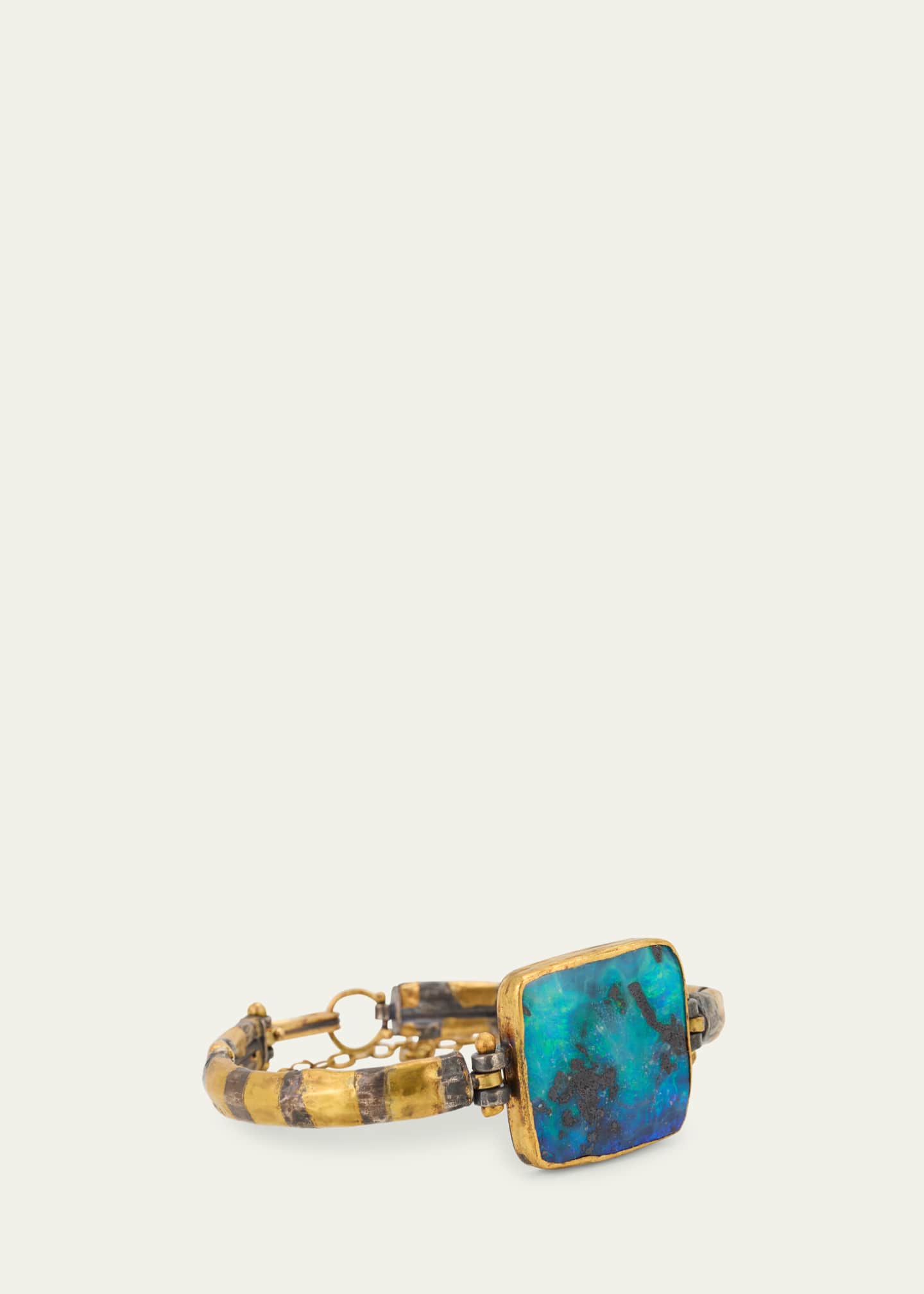 JUDY GEIB Pretty Flashy Boulder Opal Cuff Bracelet Image 3 of 4