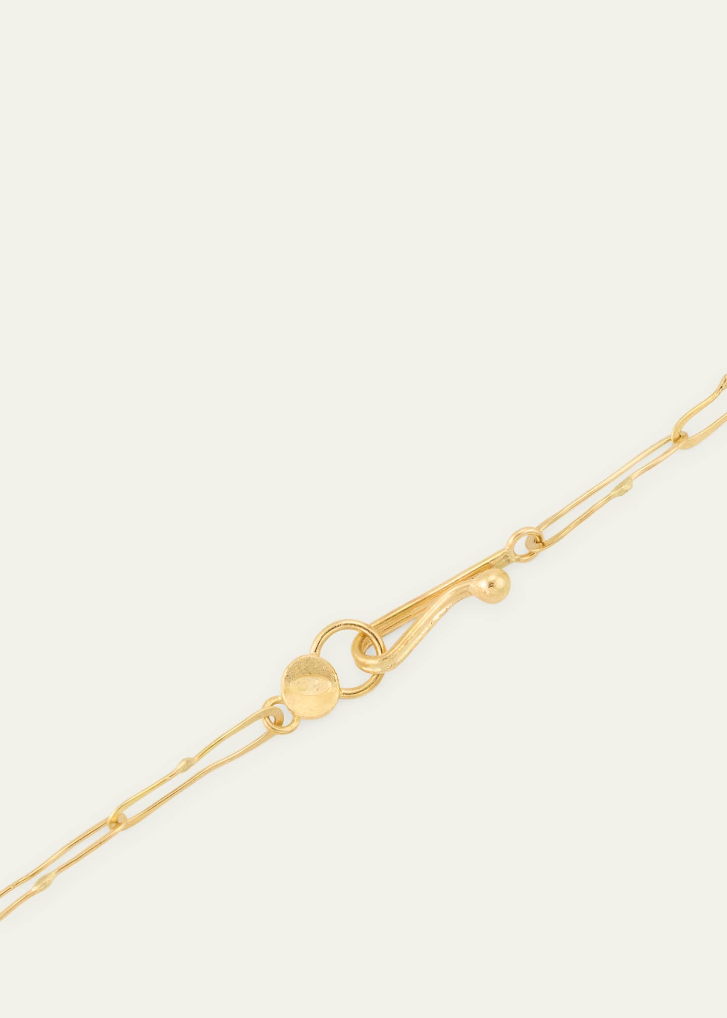 JUDY GEIB 18K Yellow Gold Echo Colombian Emerald Necklace Image 4 of 4