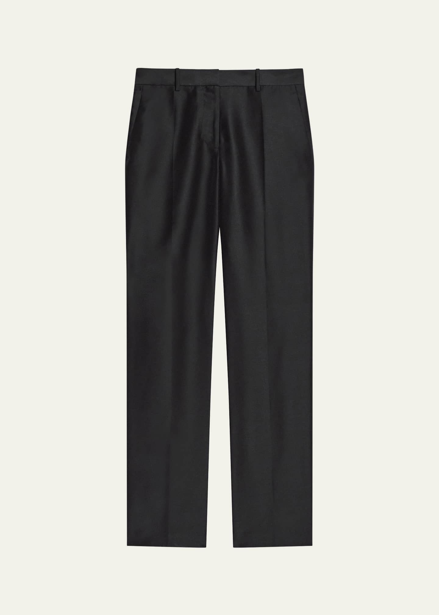 Helmut Lang Sheer Straight-Leg Trousers Image 1 of 4