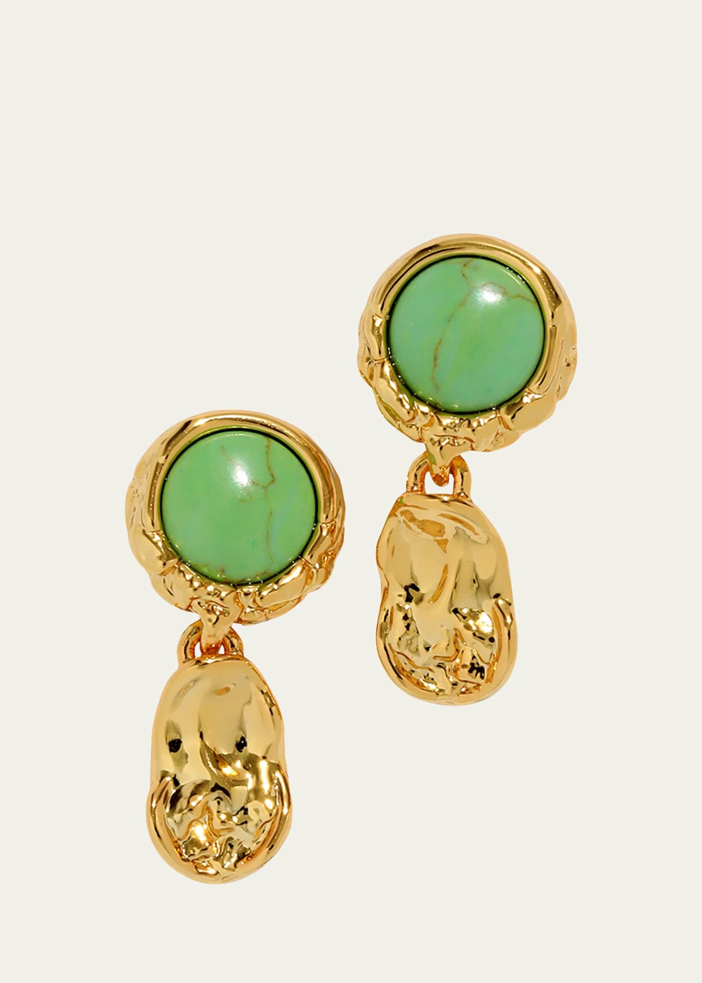 Alexis Bittar Brut Mojave Coin Drop Post Earrings Image 1 of 3