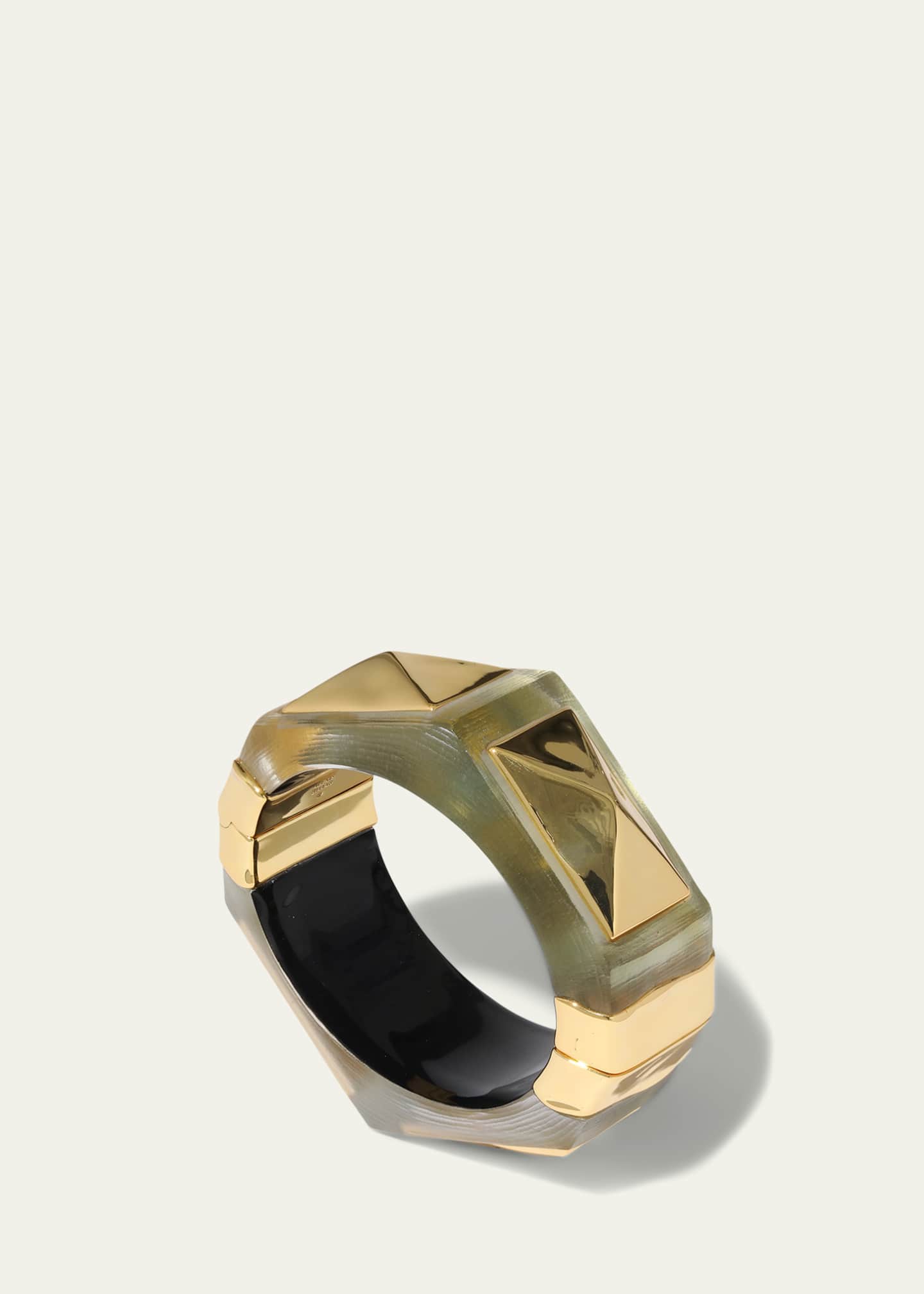 Alexis Bittar Luminous Lucite Armor Hinge Bracelet Image 3 of 3