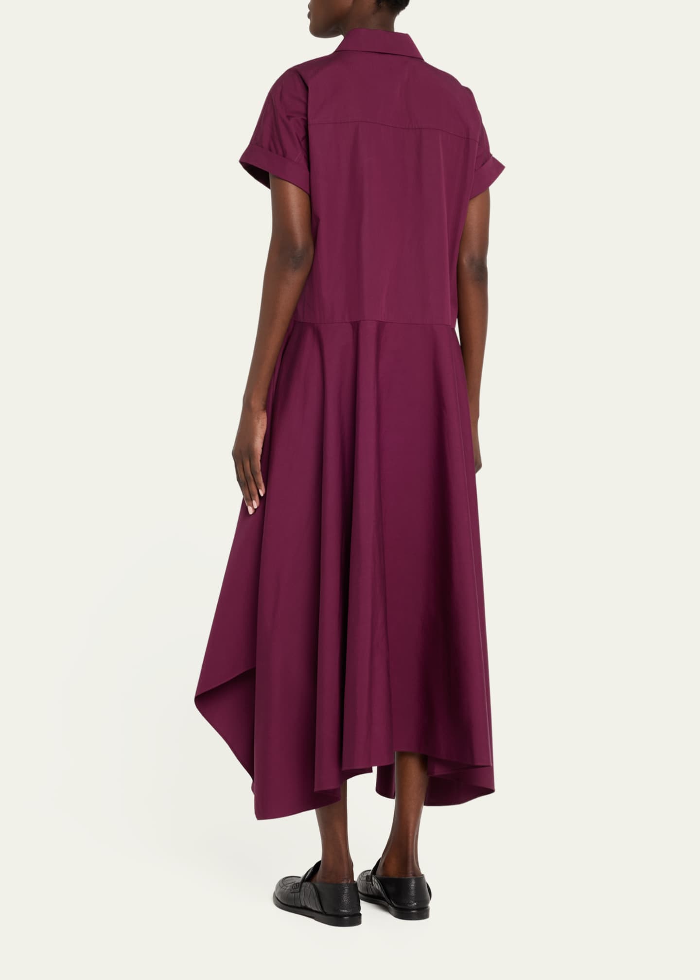 Lafayette 148 New York Organic Cotton Poplin Midi Shirtdress Image 3 of 5