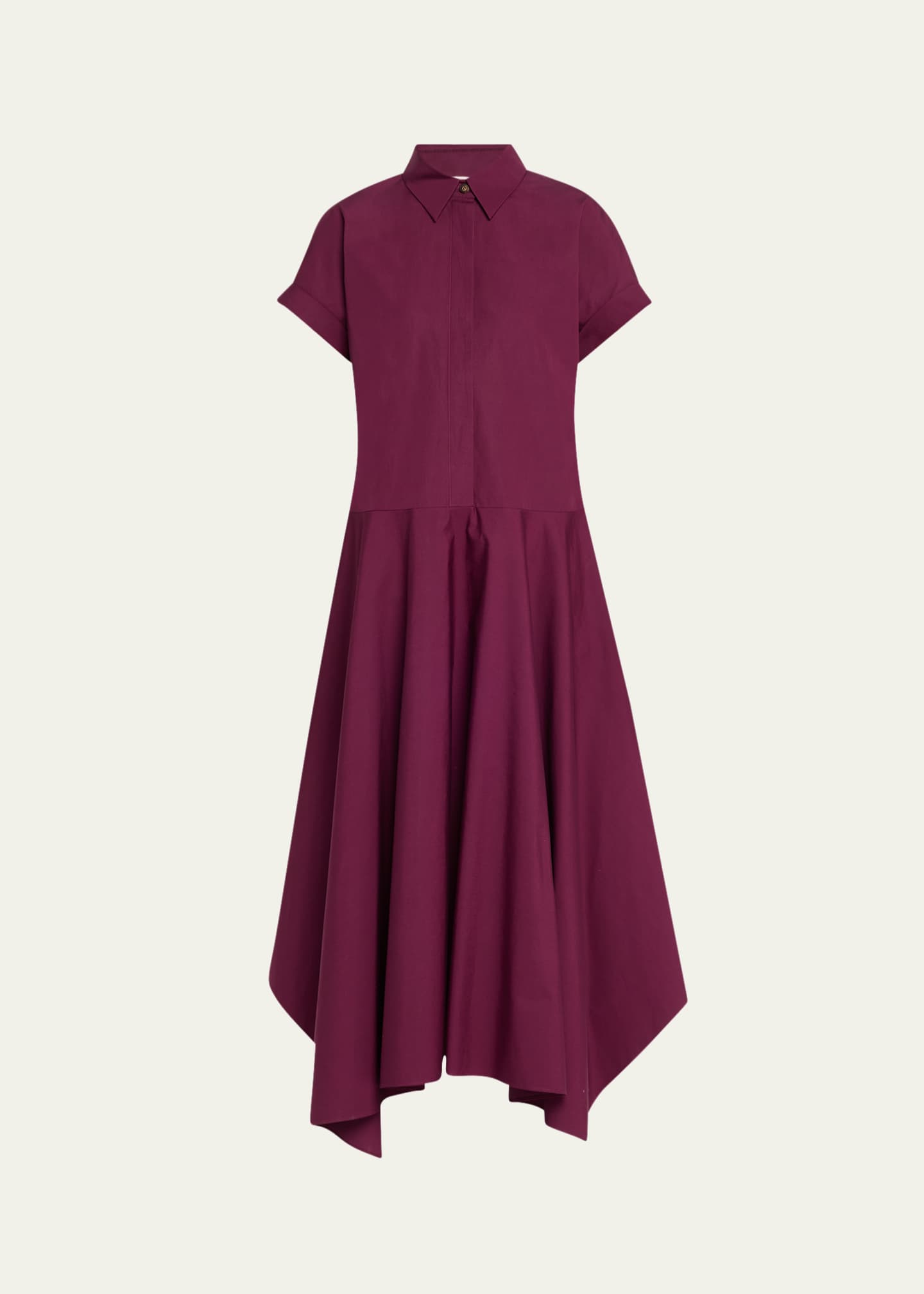 Lafayette 148 New York Organic Cotton Poplin Midi Shirtdress Image 1 of 5