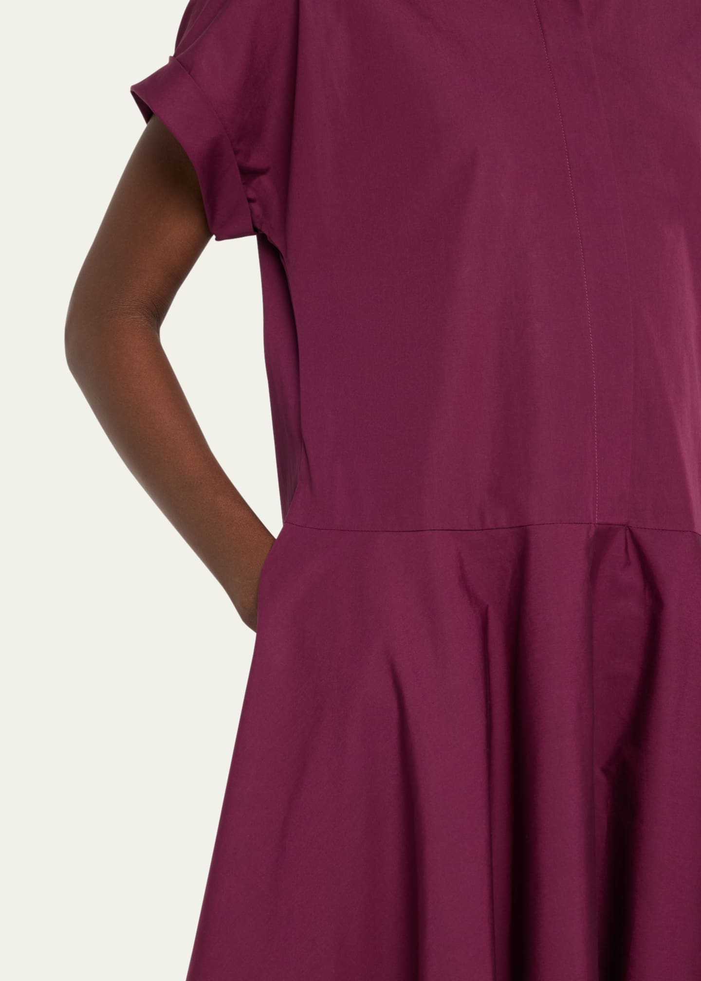 Lafayette 148 New York Organic Cotton Poplin Midi Shirtdress Image 5 of 5