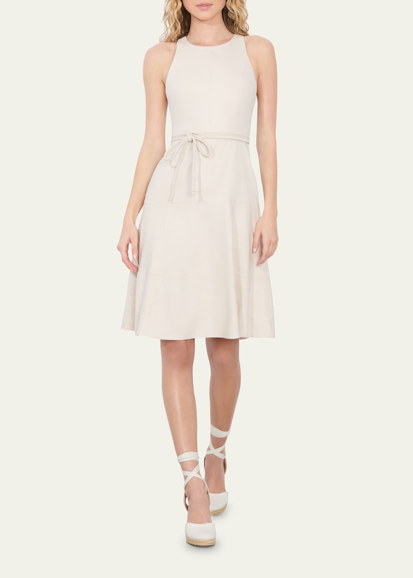 Alice + Olivia Leandra Braided Belted Mini Dress Image 2 of 5