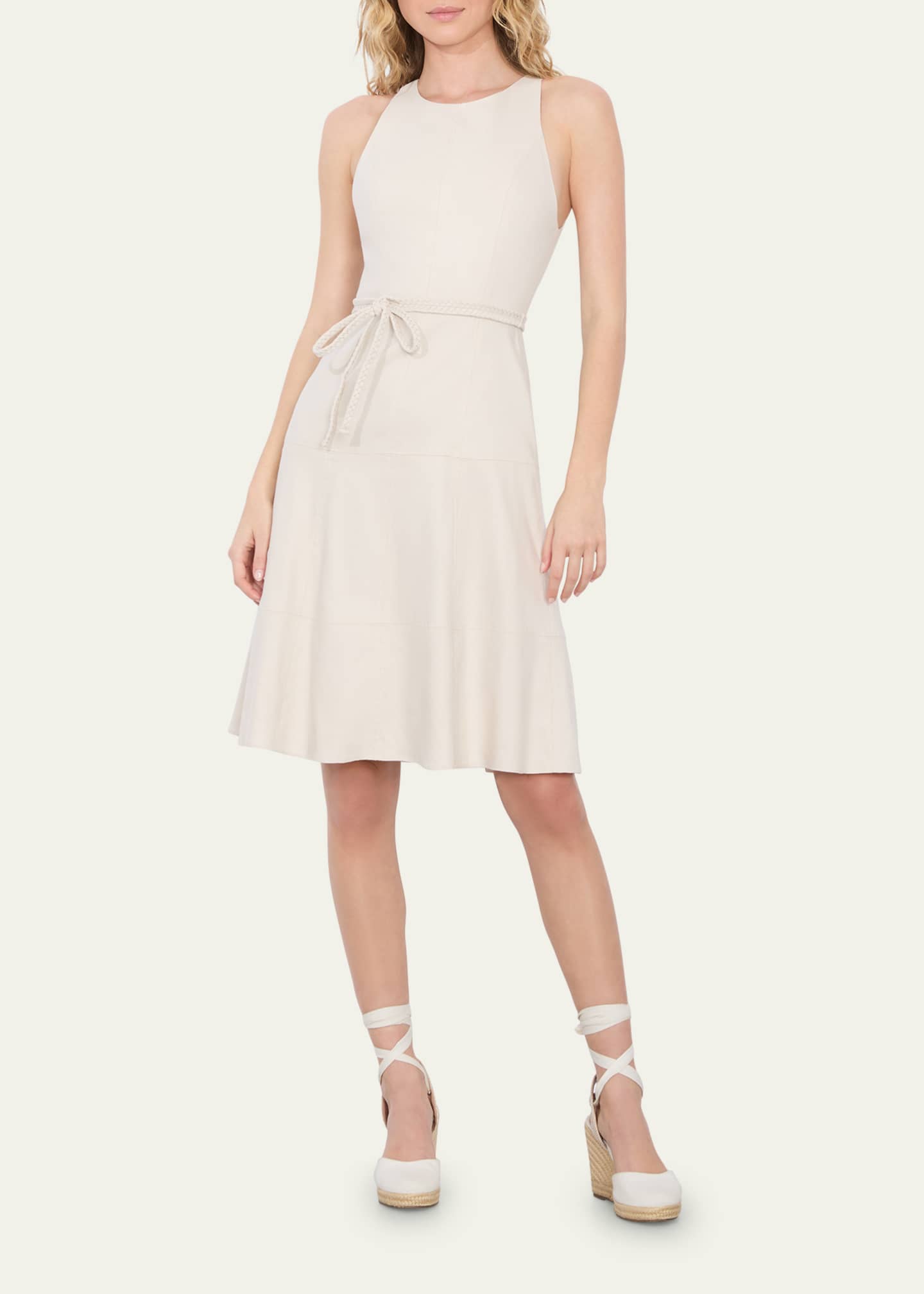 Alice + Olivia Leandra Braided Belted Mini Dress Image 4 of 5