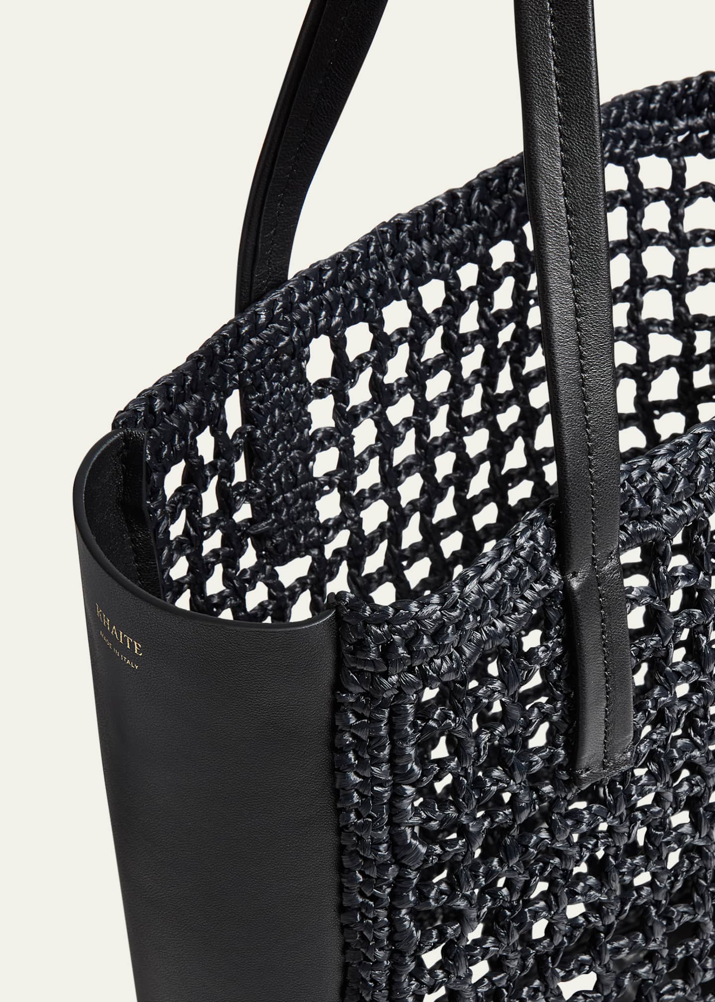 Khaite Zoe Small Raffia Tote Bag Image 3 of 3