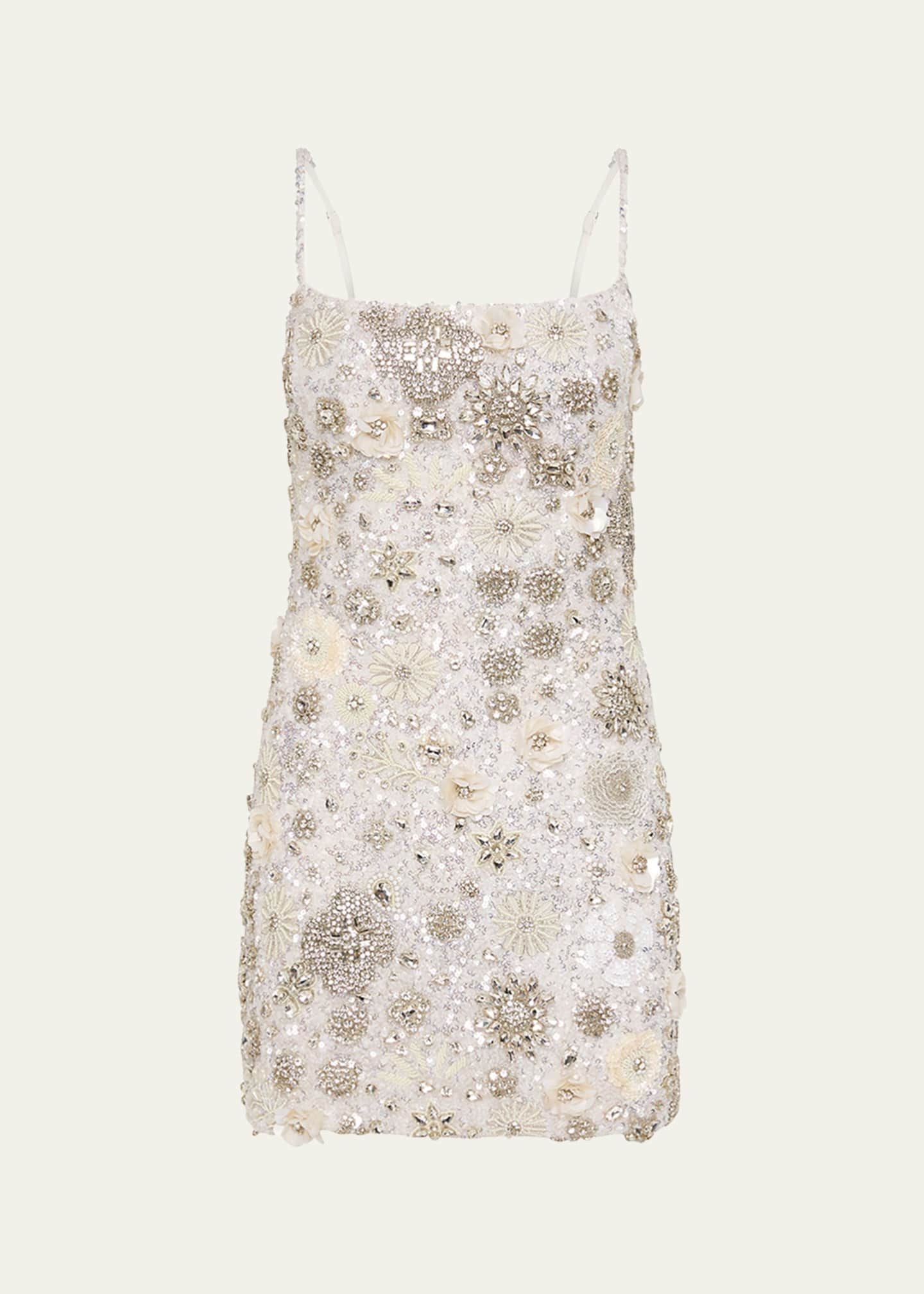 Rachel Gilbert Francesca Embellished Mini Dress Image 1 of 4