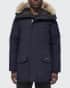 Langford Arctic-Tech Parka Jacket with Fur Hood, Graphite