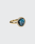 18k Gold Rock Candy Mini Lollipop Ring in London Blue Topaz & Diamond