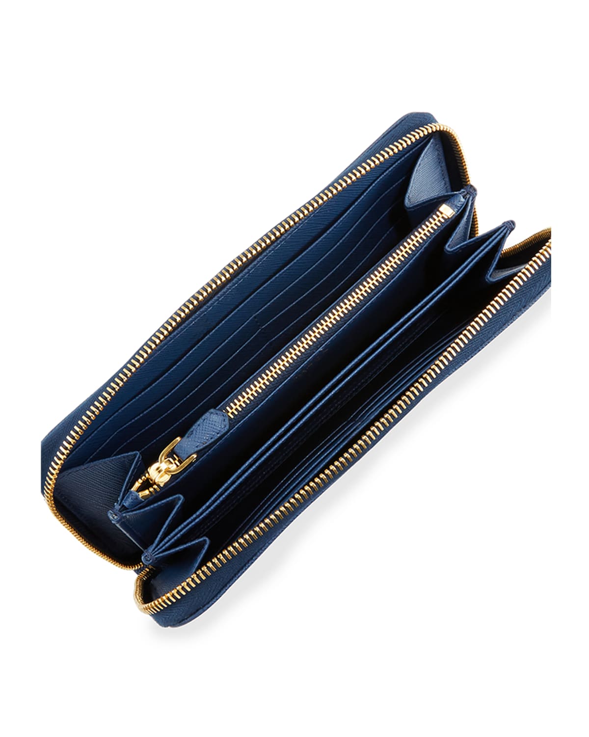 Saffiano Organizer Wallet, Dark Blue (Bluette)