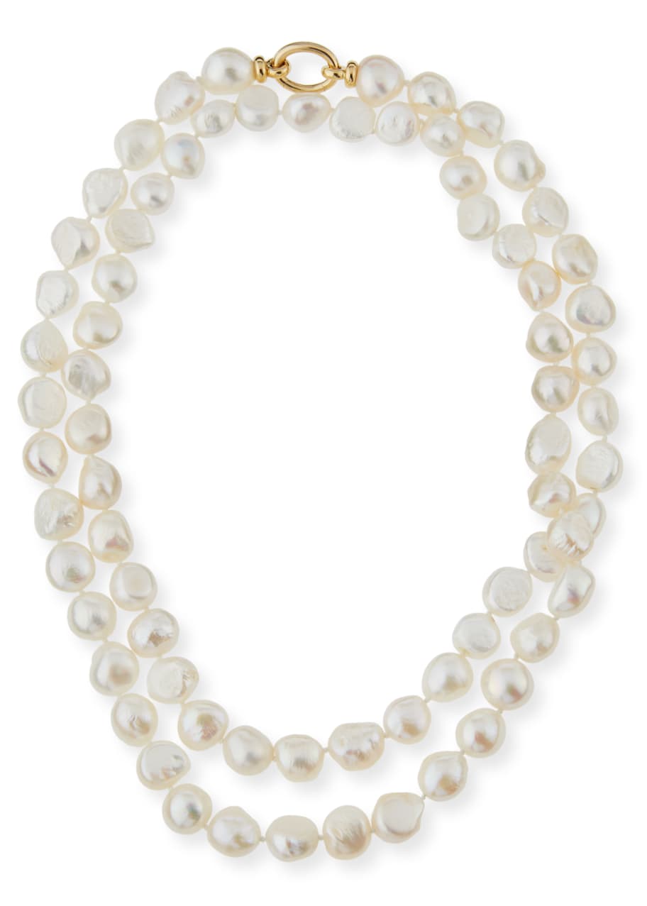 Image 1 of 1: Baroque Pearl Necklace, 42"L