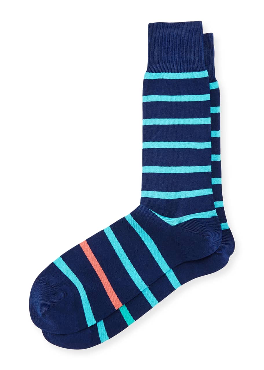 Image 1 of 1: Simple Neon Striped Socks