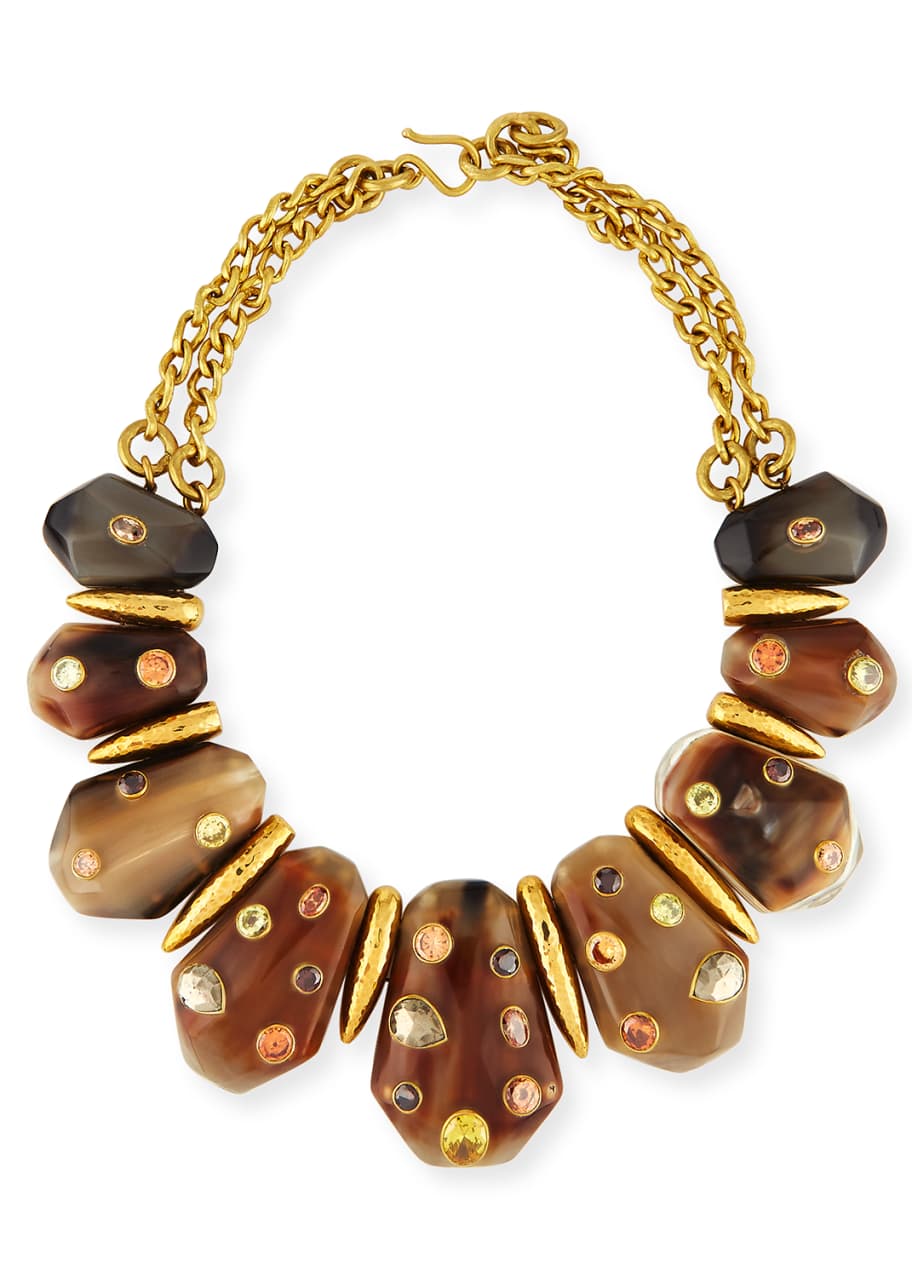Image 1 of 1: Lipua Mixed Horn Collar Necklace