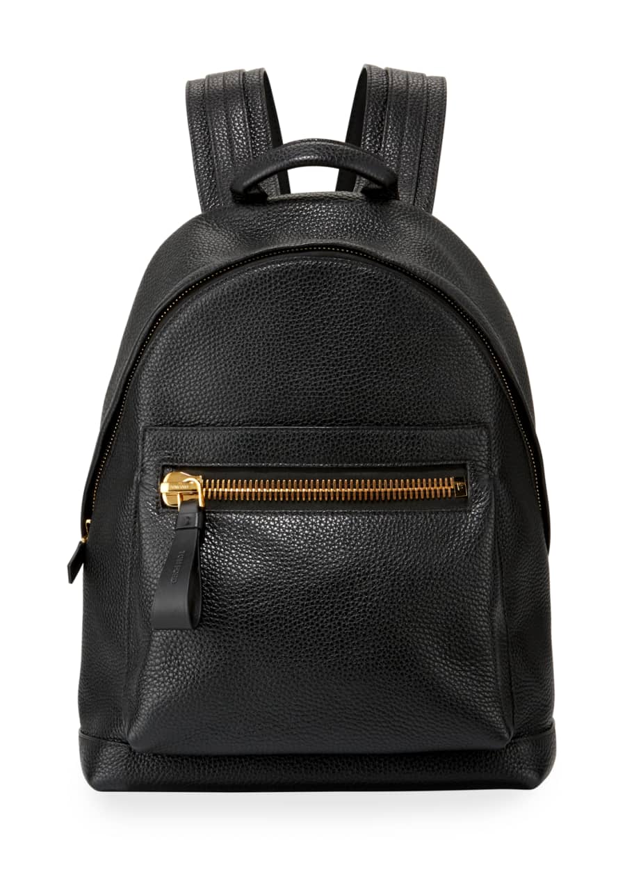 Image 1 of 1: Textured Leather Backpack