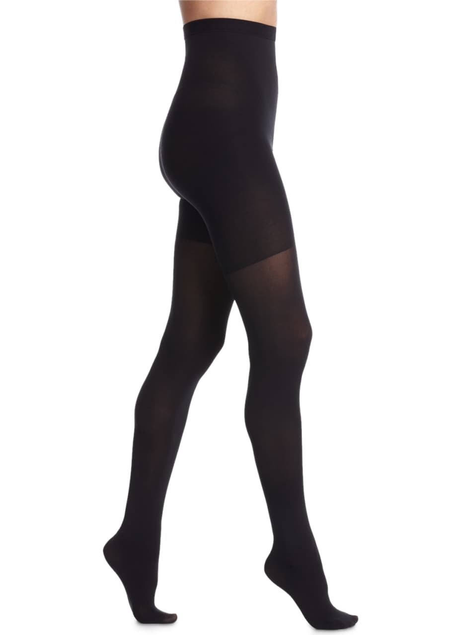Image 1 of 1: High-Waisted Luxe Tights, Very Black