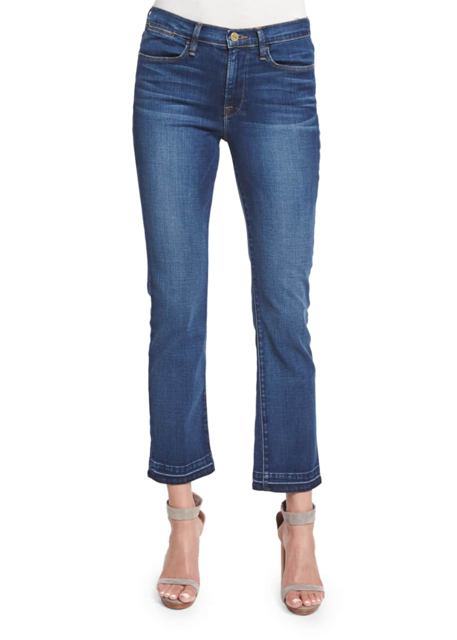Image 1 of 1: Le High Straight-Leg Cropped Jeans