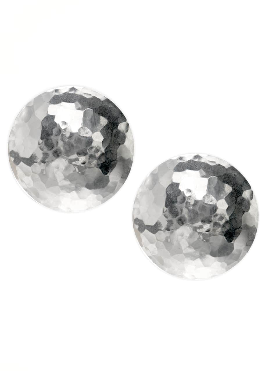 Image 1 of 1: Glamazon Silver Clip Earrings, Large