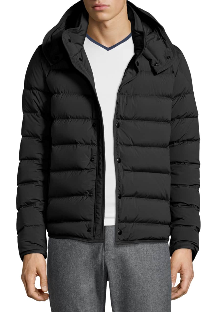 Image 1 of 1: Nazaire Lightweight Hooded Puffer Jacket, Black