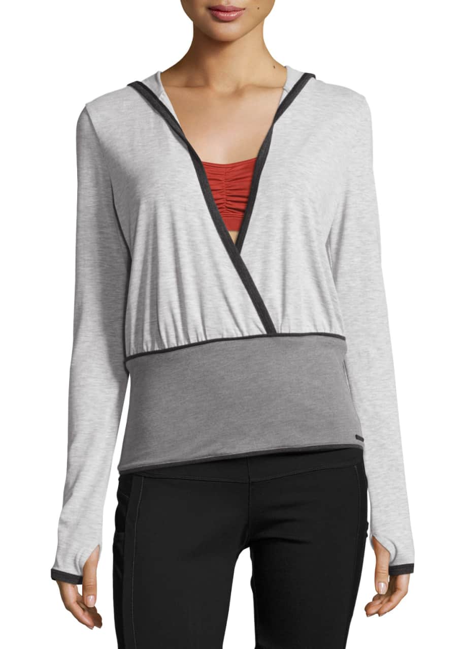 Image 1 of 1: Ballet Wrap Performance Hoodie, Gray