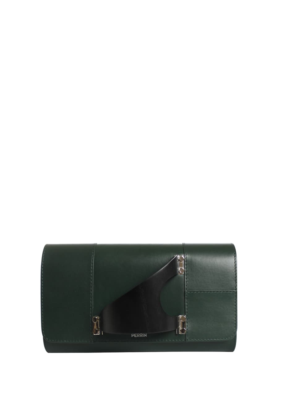 Image 1 of 1: L'Eiffel Leather Clutch Bag