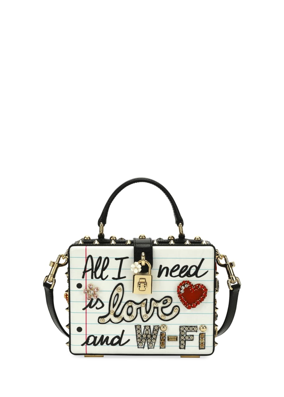 Image 1 of 1: Dolce Box "All I Need is Love & Wi-Fi" Bag