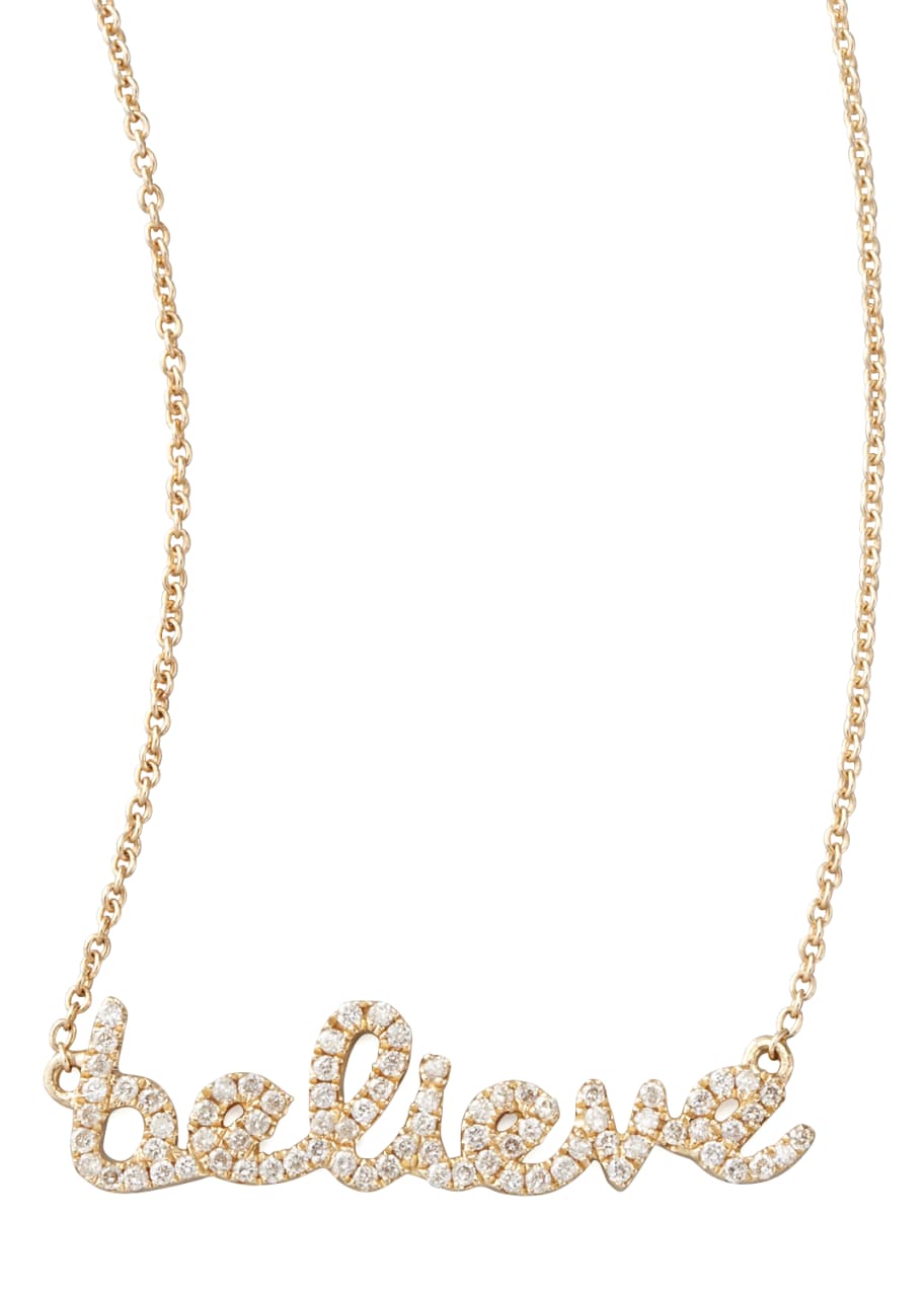 Image 1 of 1: Diamond Believe Necklace, Yellow Gold
