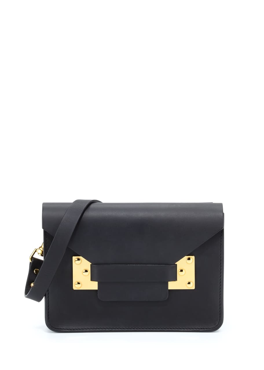 Image 1 of 1: Mini Envelope Crossbody Bag, Black