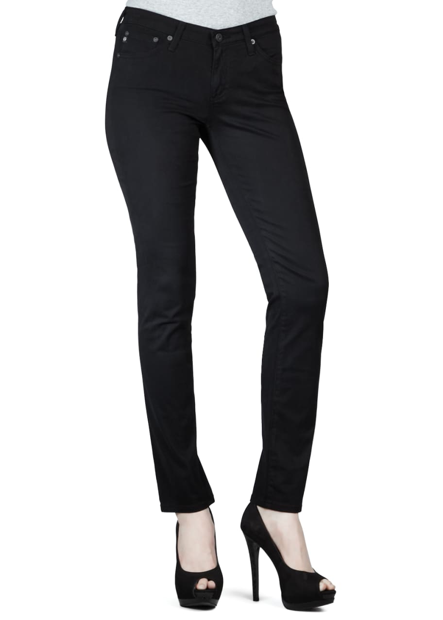 Image 1 of 1: Stilt Sateen Skinny Jeans, Super Black