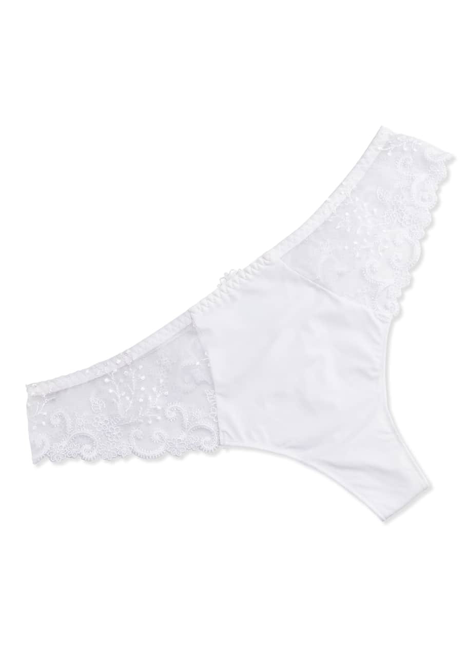 Image 1 of 1: Delice Lace Mesh Thong