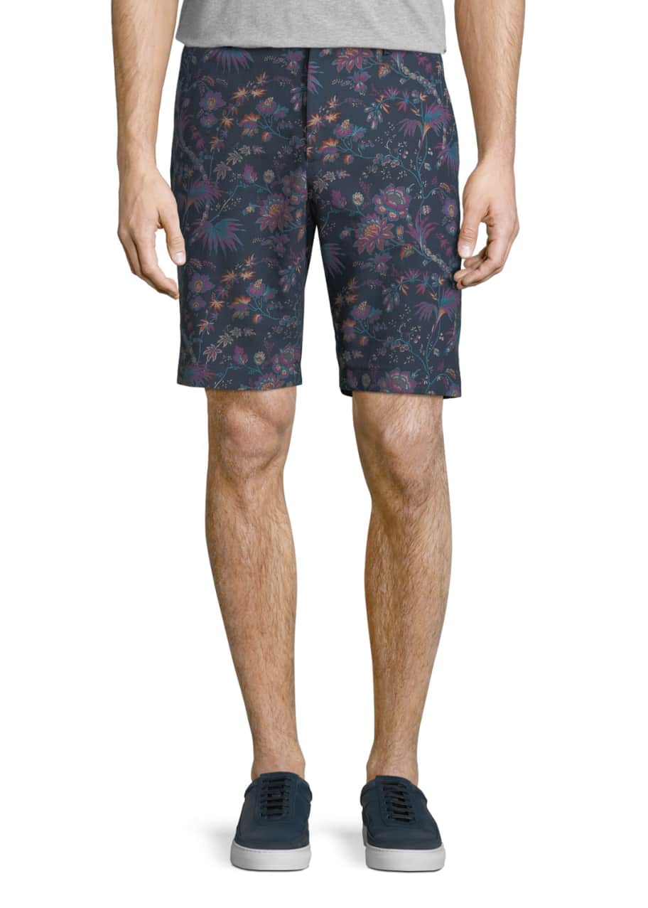 Image 1 of 1: Floral-Print Bermuda Shorts