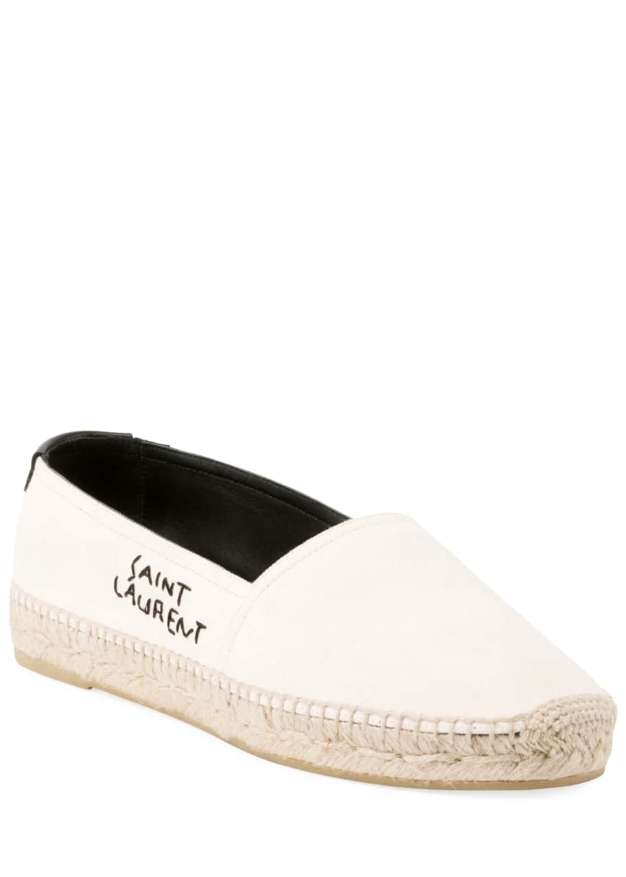 Image 1 of 1: Logo-Embroidered Canvas Espadrille