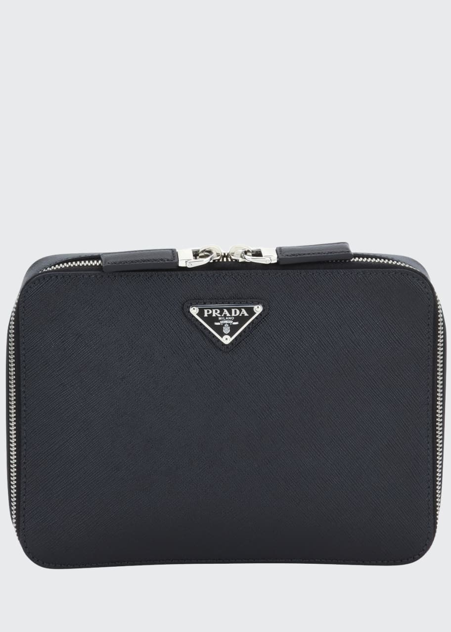 Prada saffiano new arrivals leather backpack