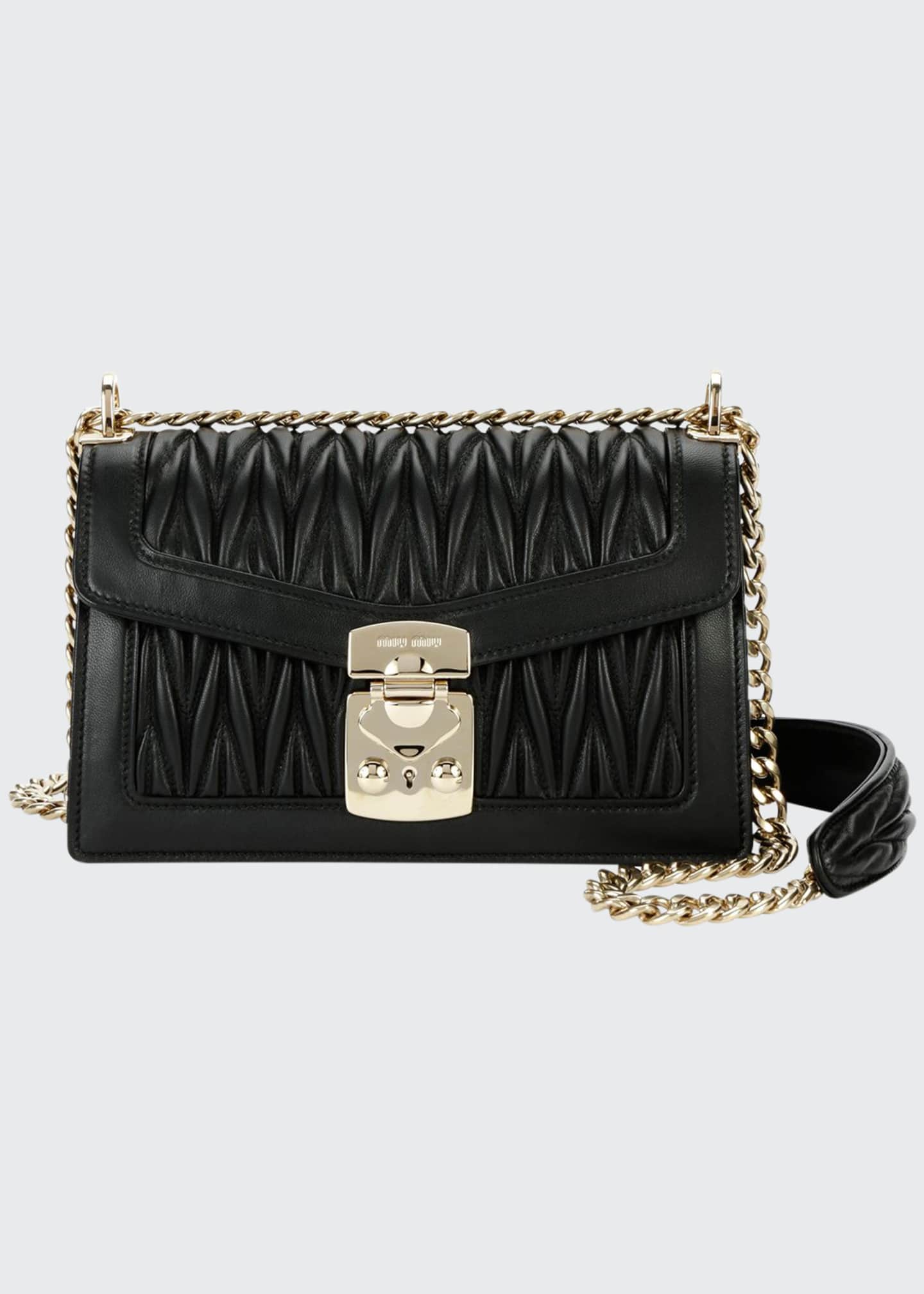 Miu Miu Miu Confidential Matelasse Leather Flap Shoulder Bag Bergdorf