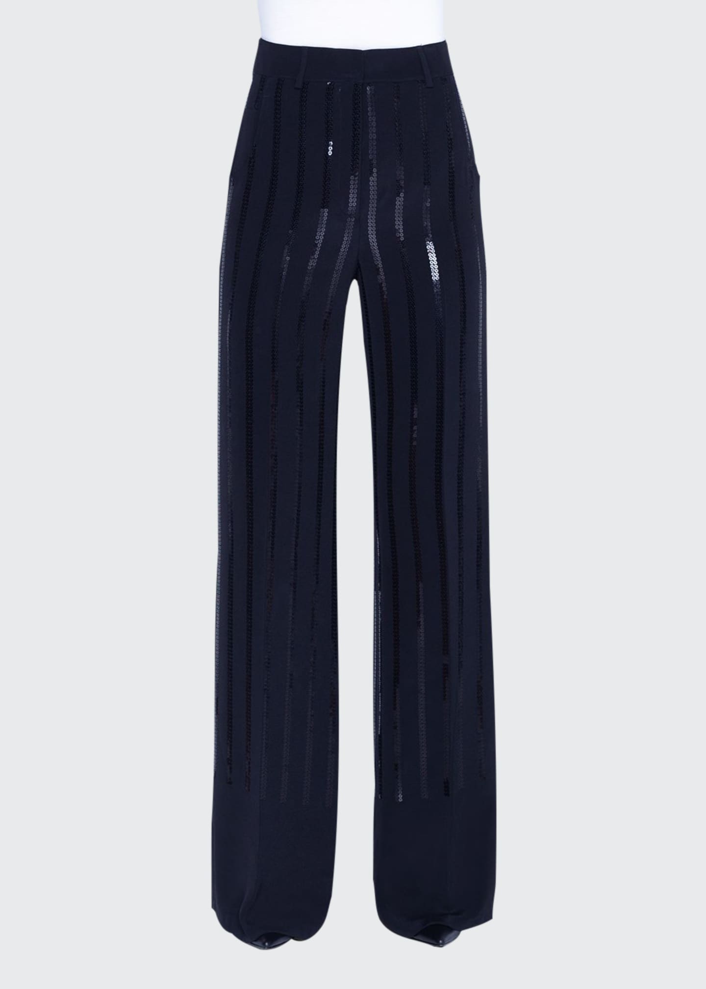 sequin striped pants