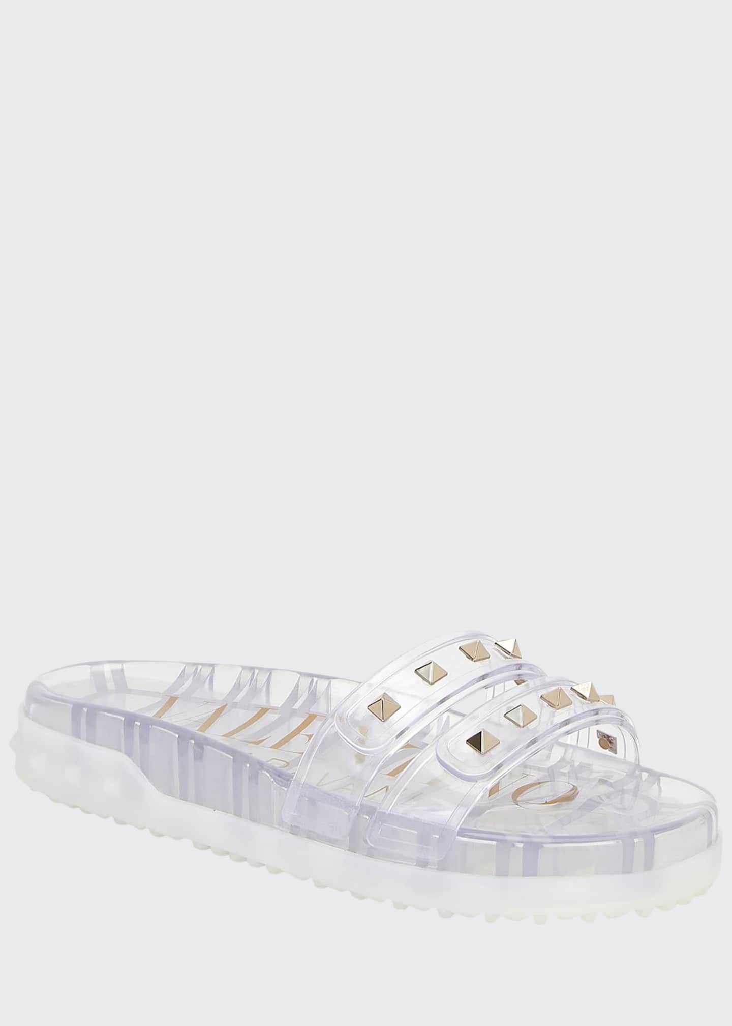 valentino white jelly sandals