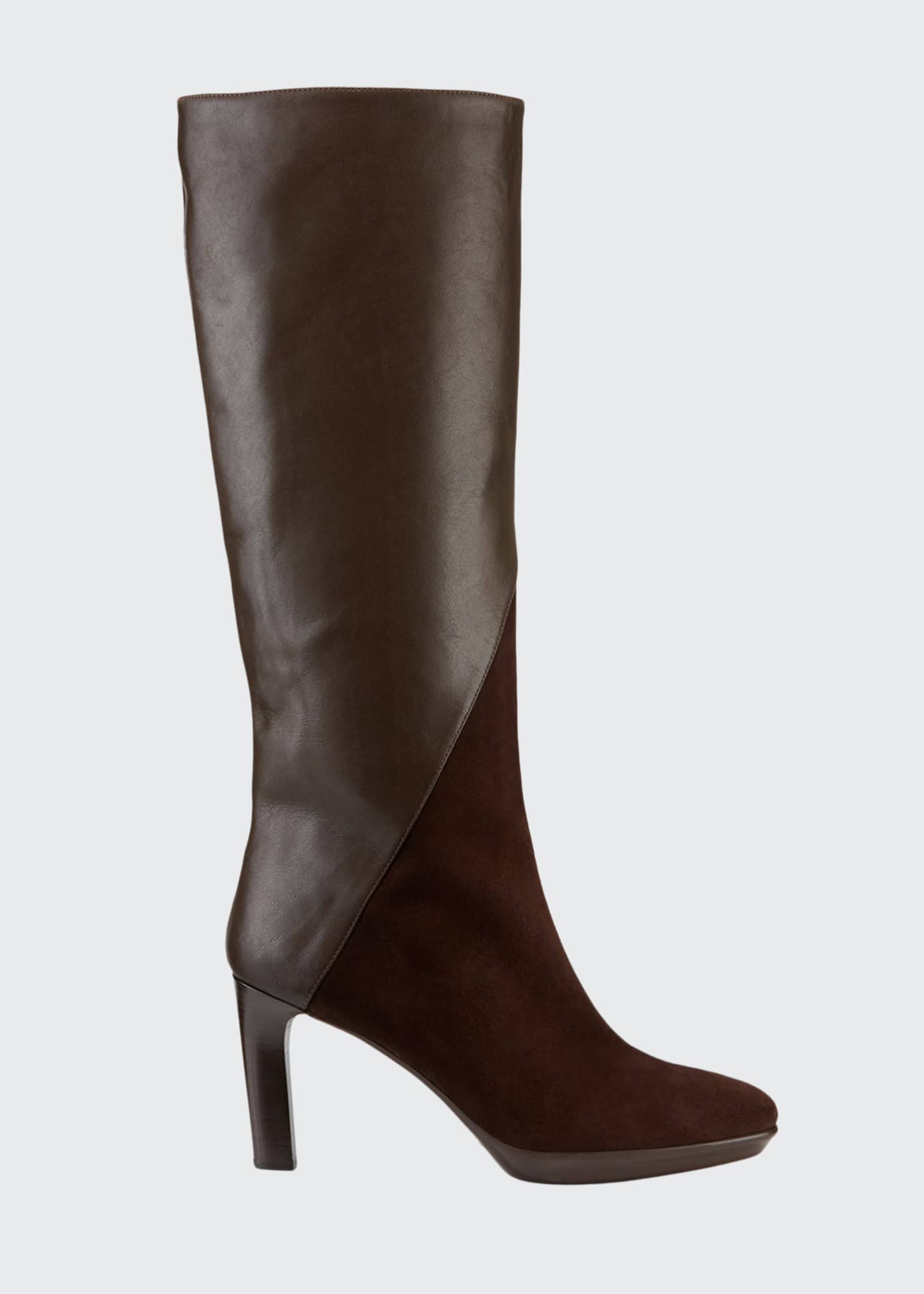 Aquatalia Rayne Mixed Leather Boots - Bergdorf Goodman