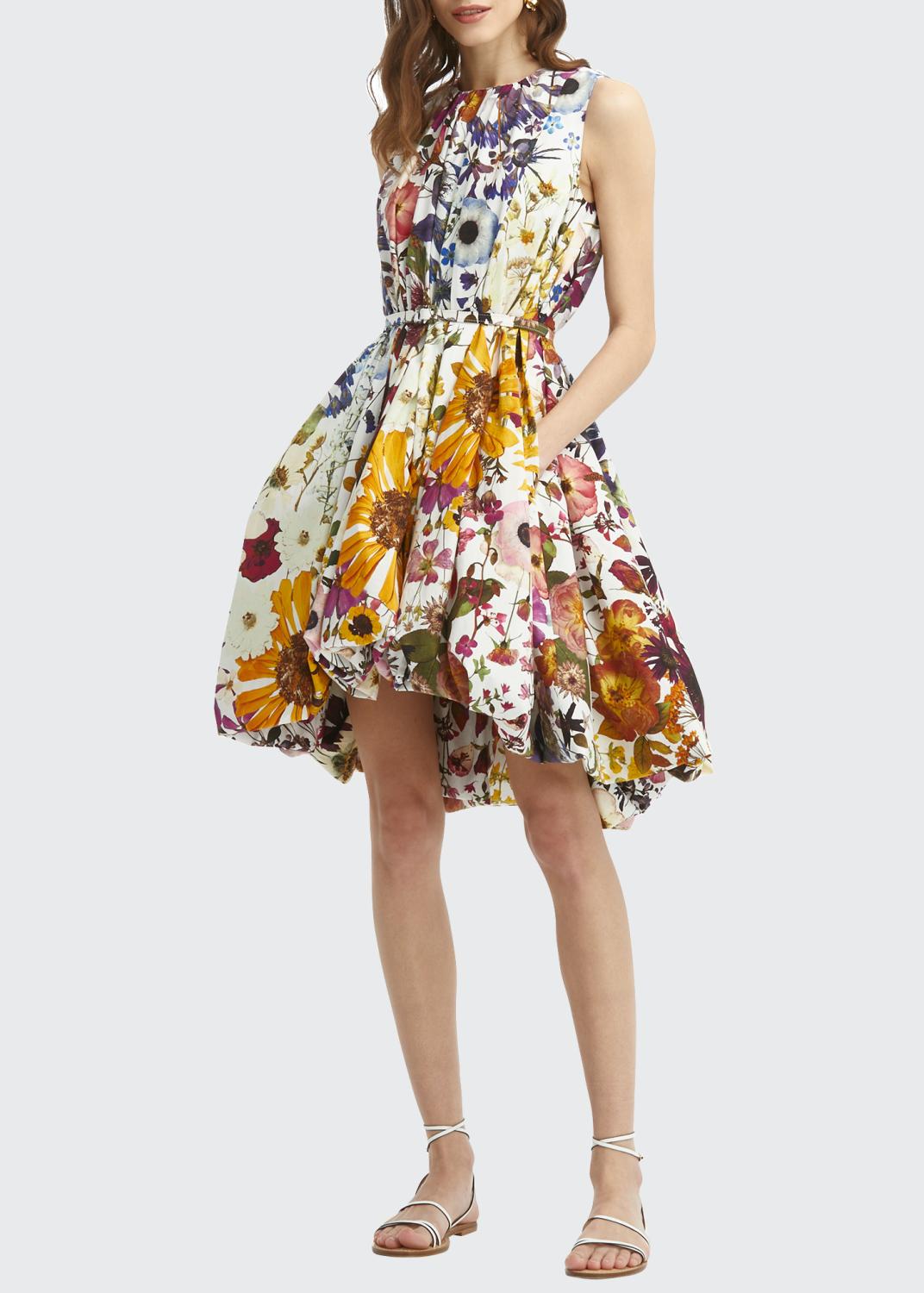 Blouse Oscar De La Renta En Dentelle - Modèle High Low Ivoire Floral - Taille 2 - Neuf Avec étiquettes