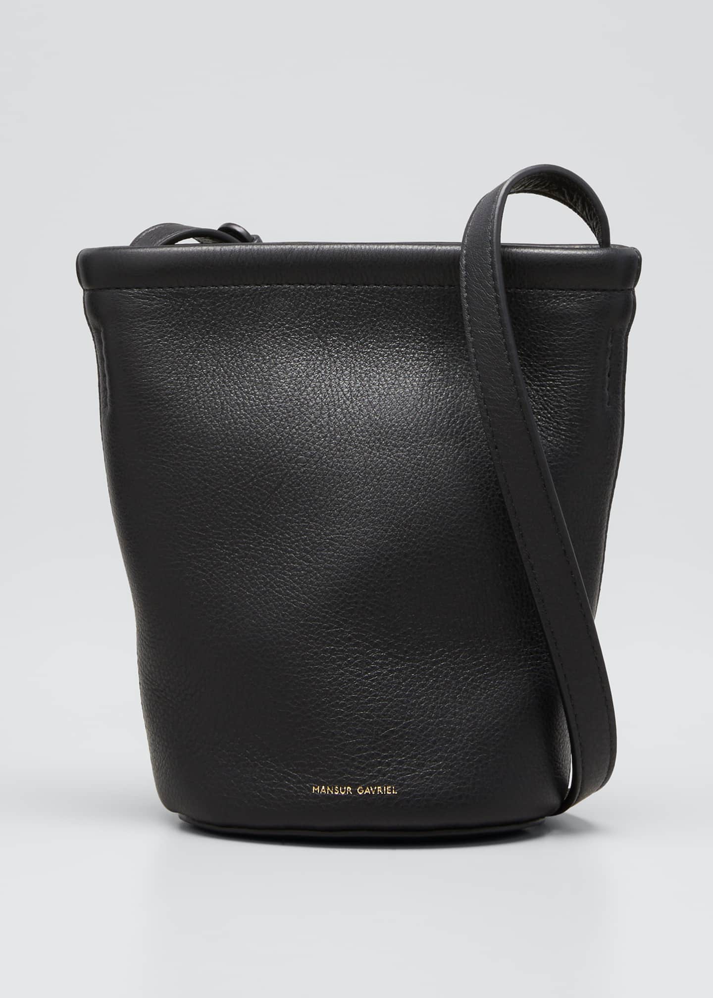 Mansur Gavriel Mini Zip Leather Bucket Bag Bergdorf Goodman