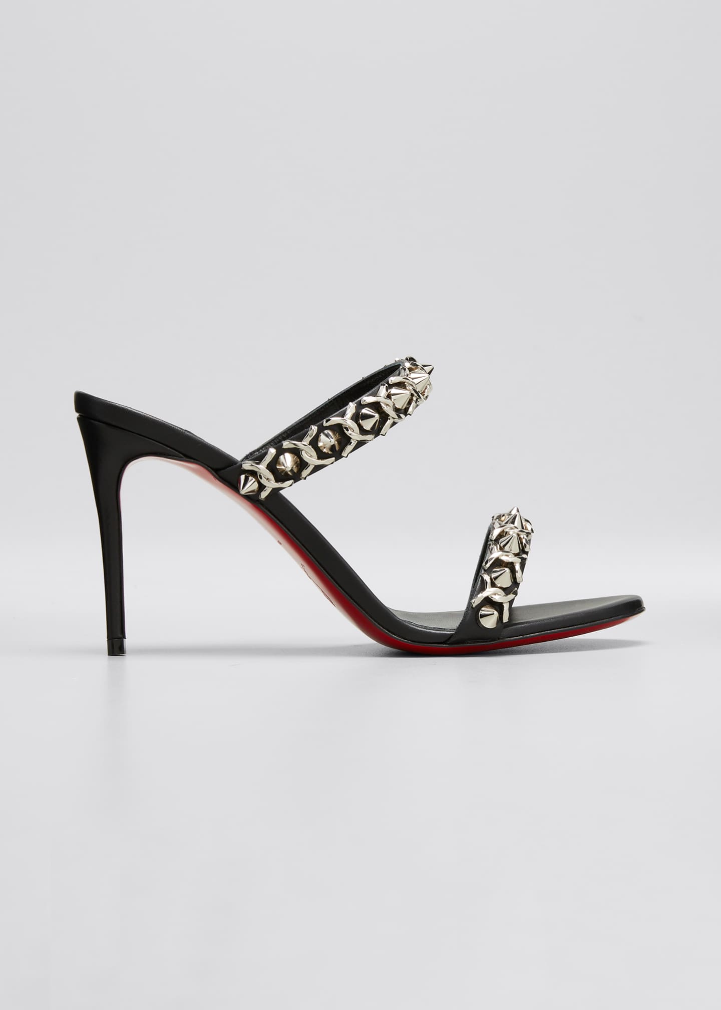 loubigirl chain spike red sole sandals